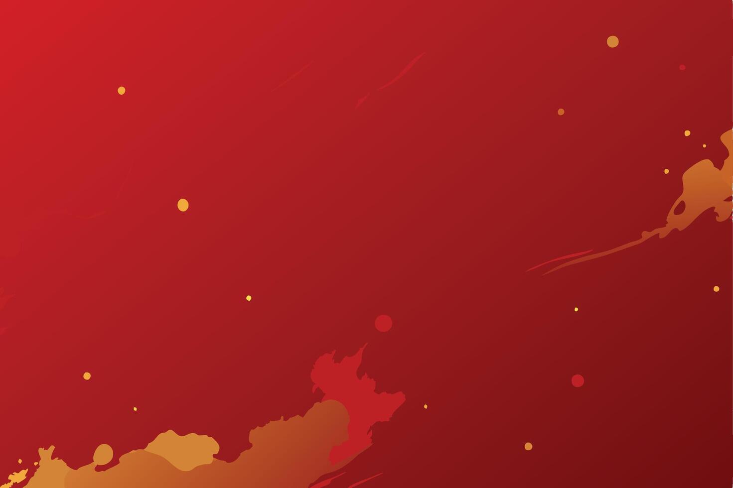 Abstract Red and Gold Background with Splashes vector