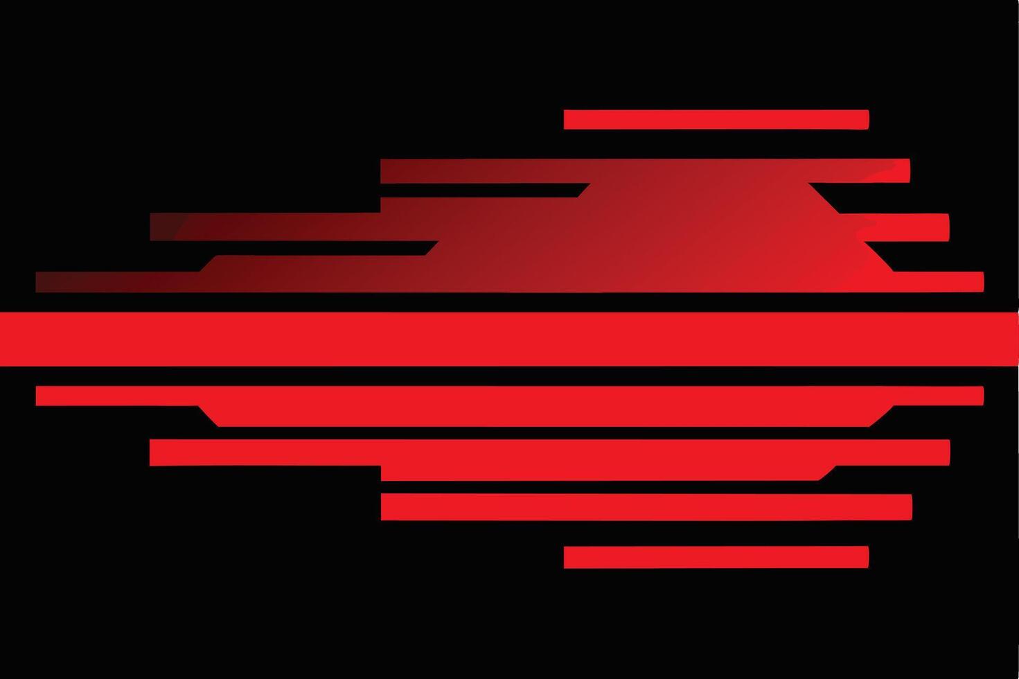 Abstract Red and Black Geometric Design vector