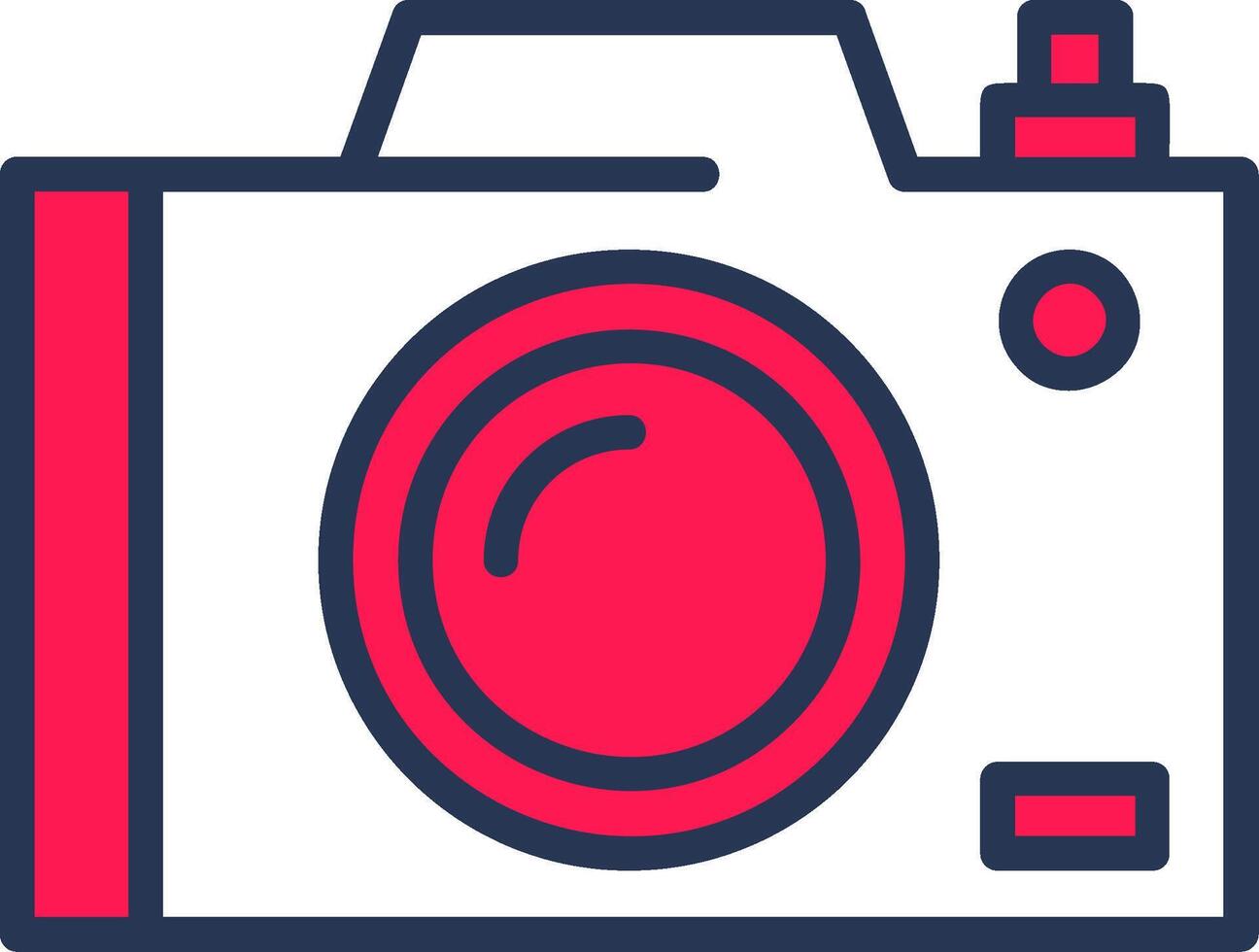 Camera Line Half Filled vector