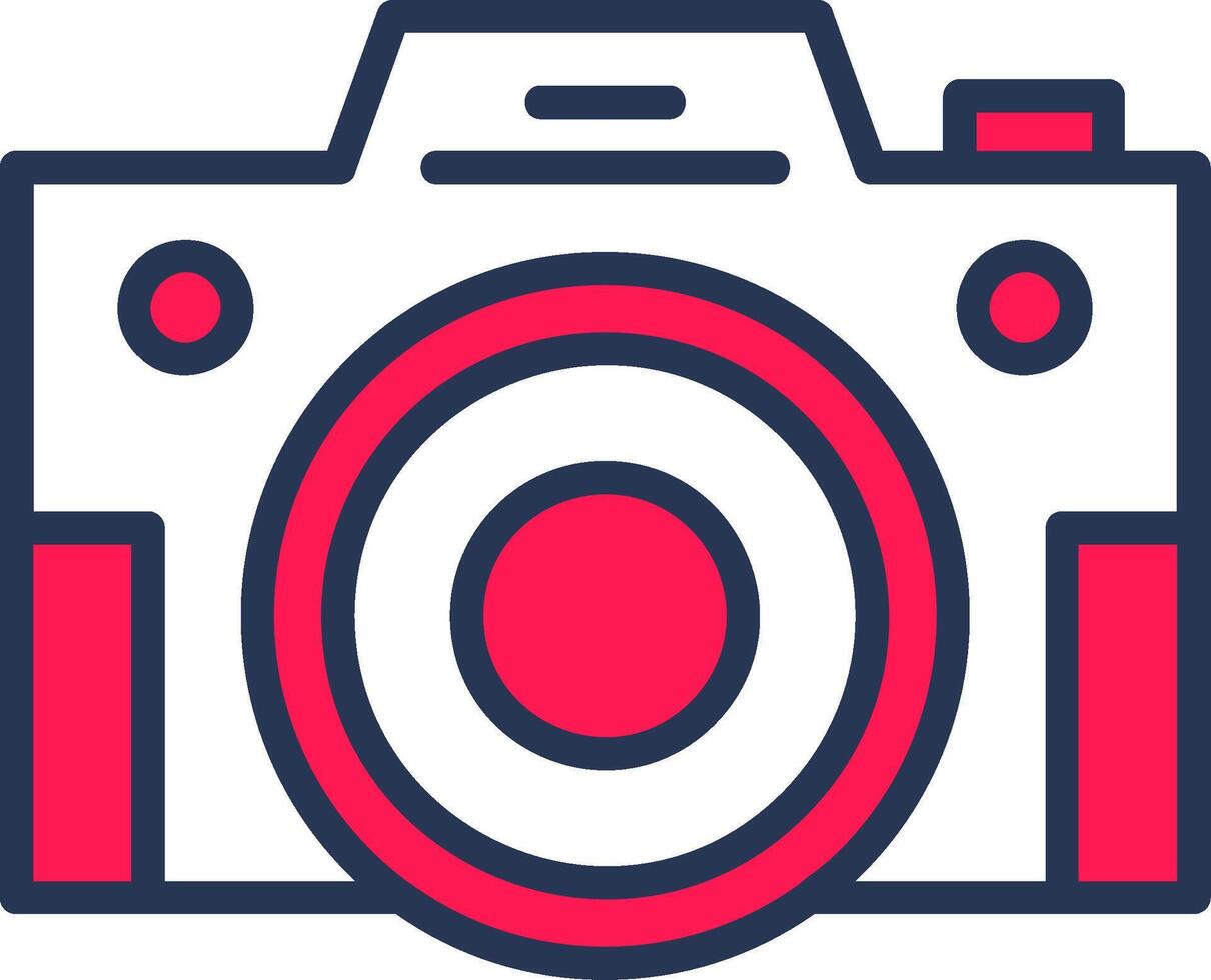 Compact Camera Line Half Filled vector