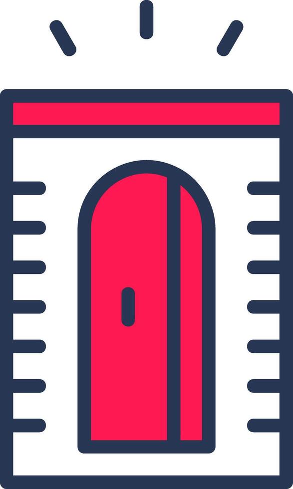Pencil Sharpener Line Half Filled vector