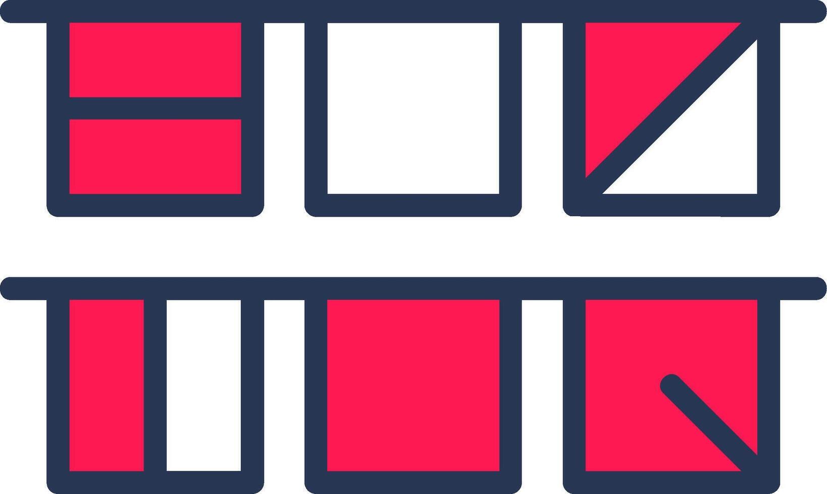 Garlands Line Half Filled vector