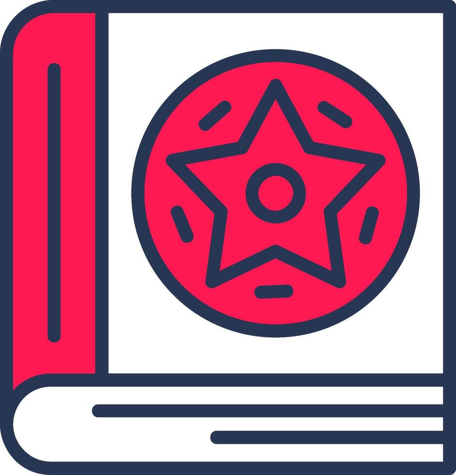 Spellbook Line Half Filled vector