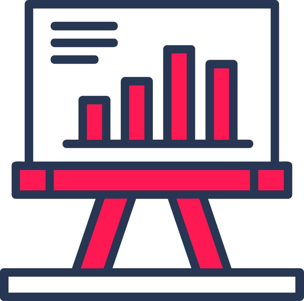 Presentation Line Half Filled vector