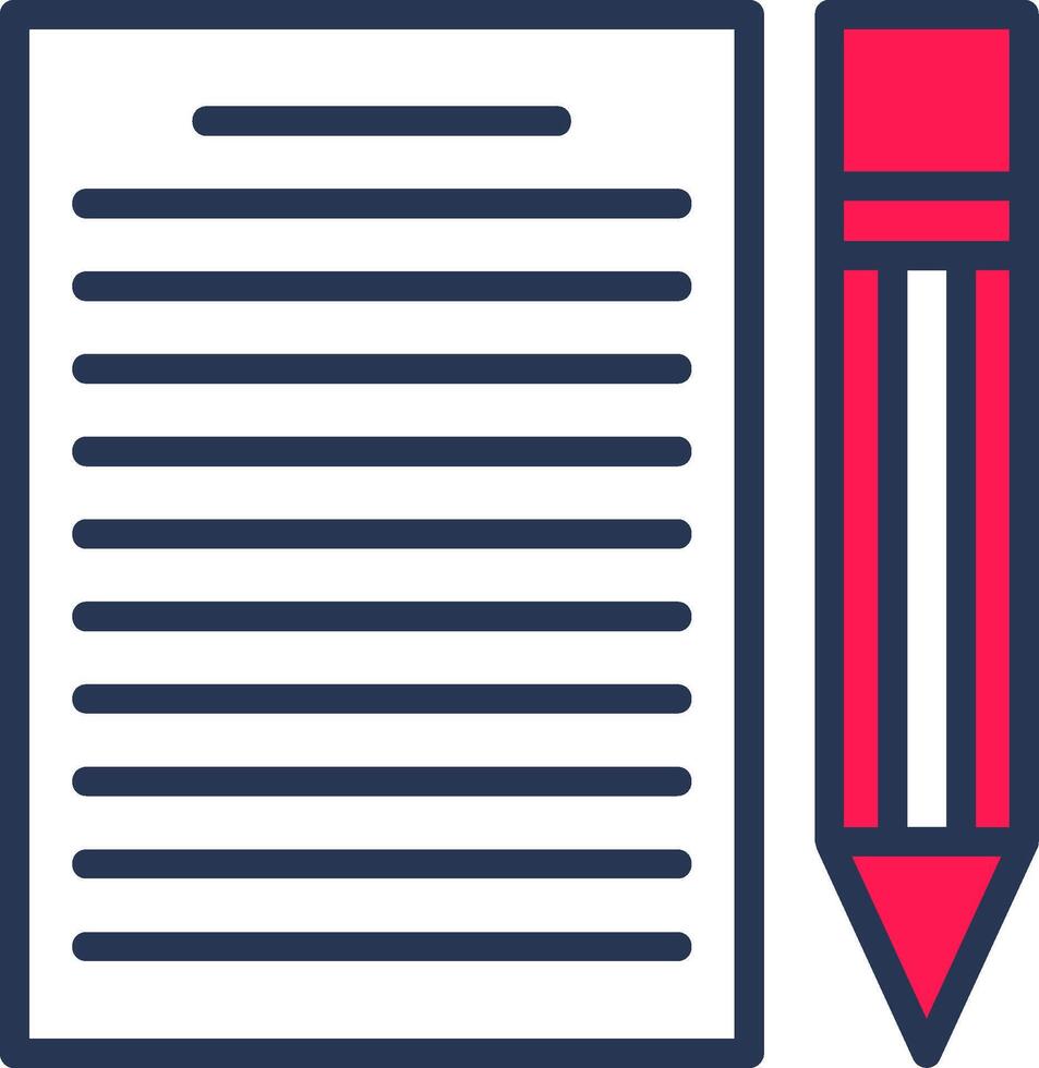 Contract Line Half Filled vector