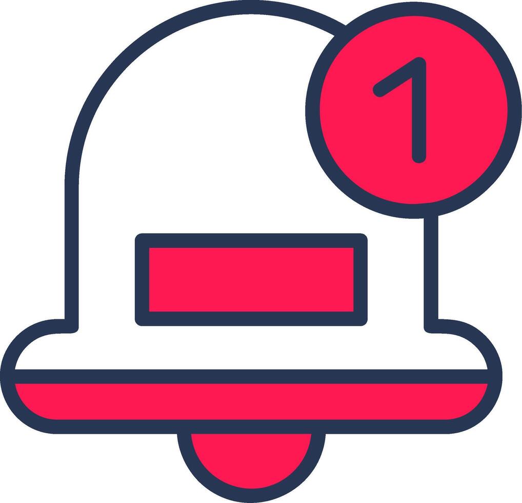 Notification Line Half Filled vector