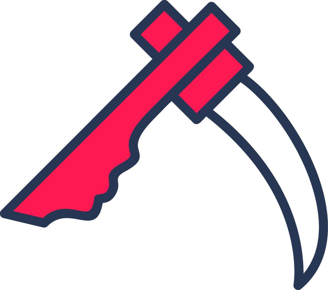 Scythe Line Half Filled vector