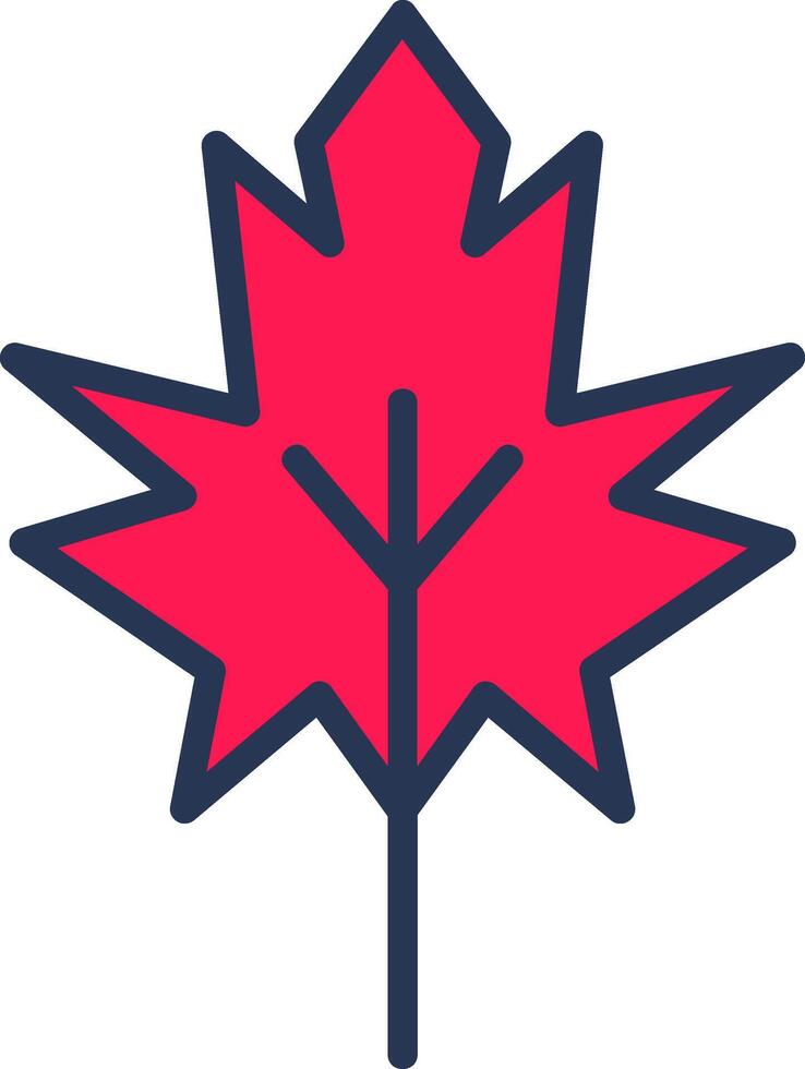 Dry Leaves Line Half Filled vector