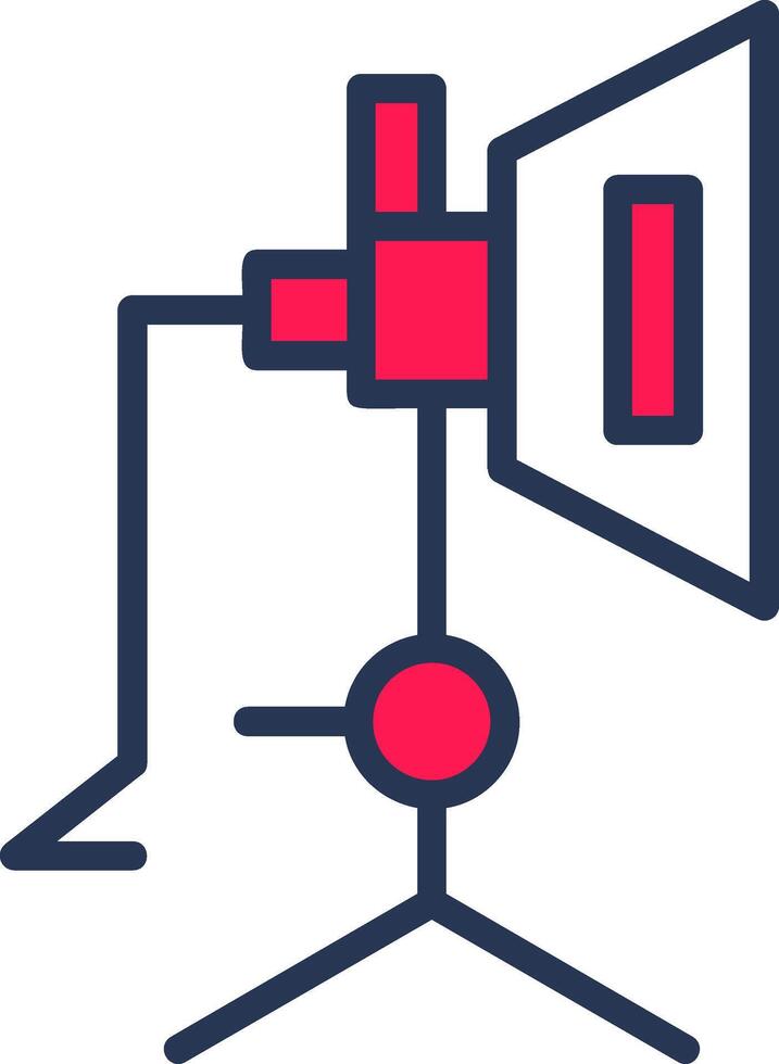 Softbox Line Half Filled vector