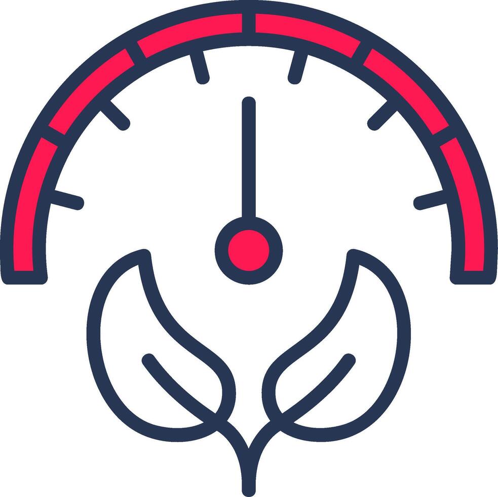 Eco Gauge Line Half Filled vector