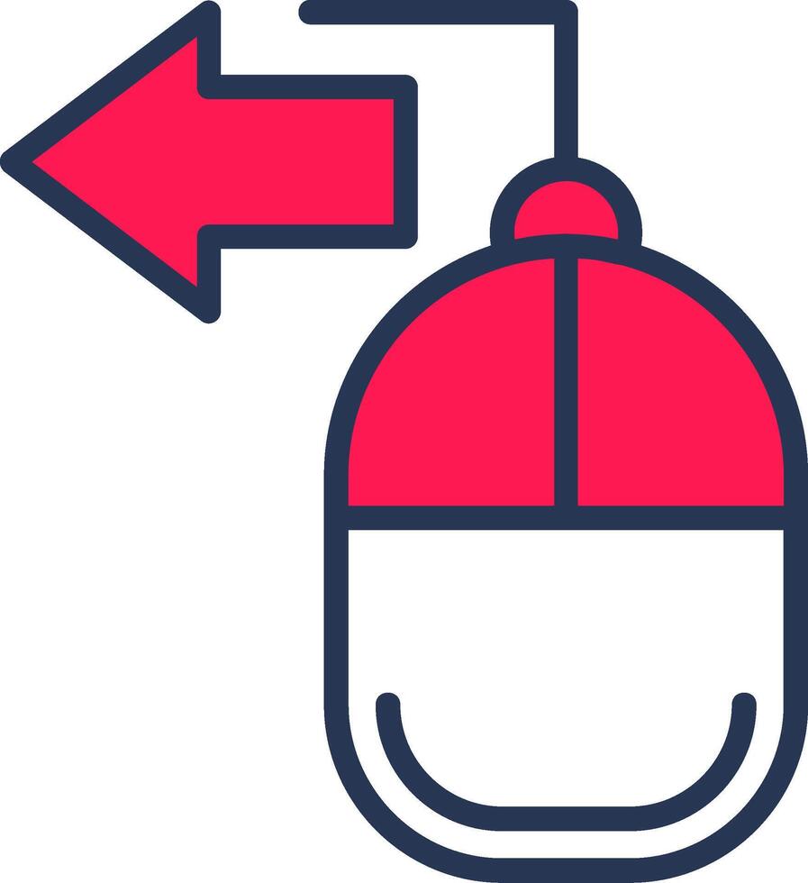 Mouse Line Half Filled vector