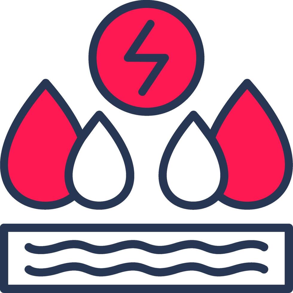Hydroelectricity Line Half Filled vector