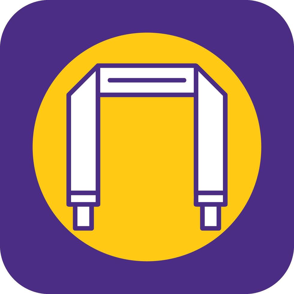 Camera Strap Filled Curve Icon vector