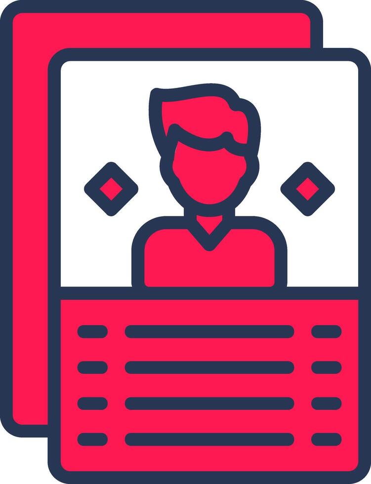 User Persona Line Half Filled vector