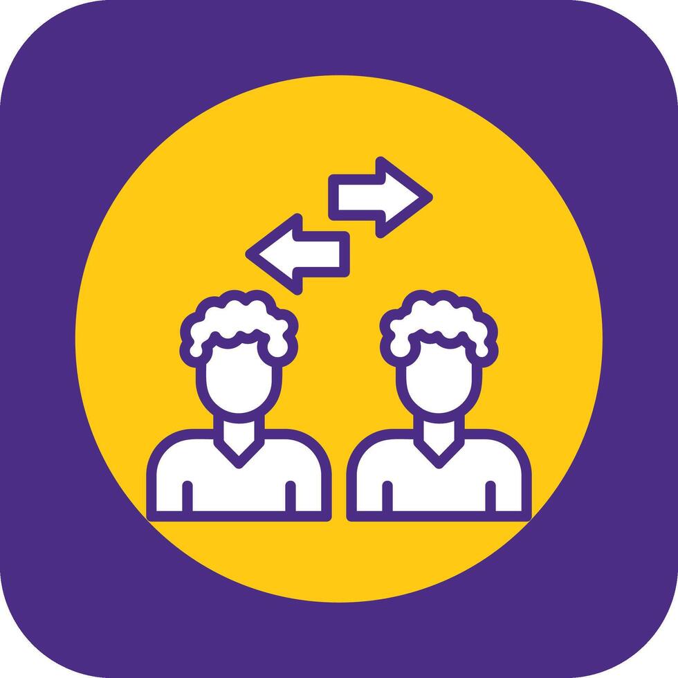 Conference Filled Curve Icon vector