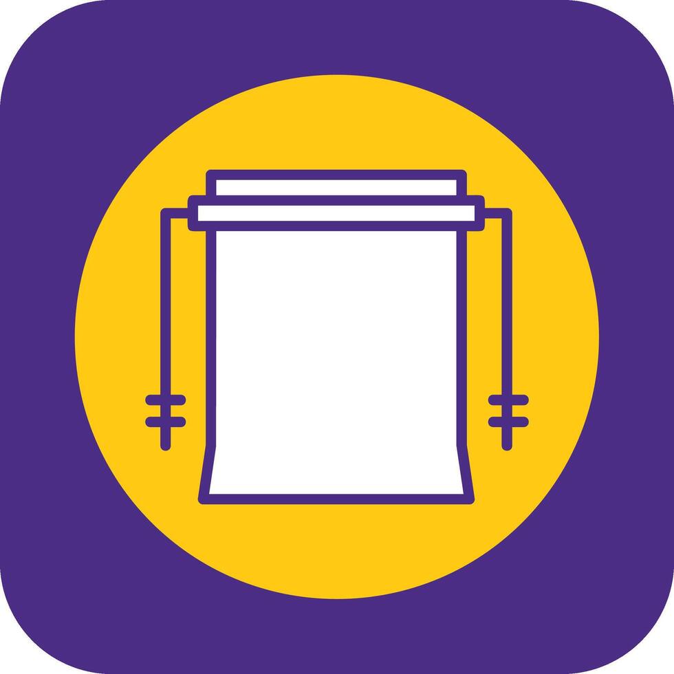 Camera Backdrop Filled Curve Icon vector
