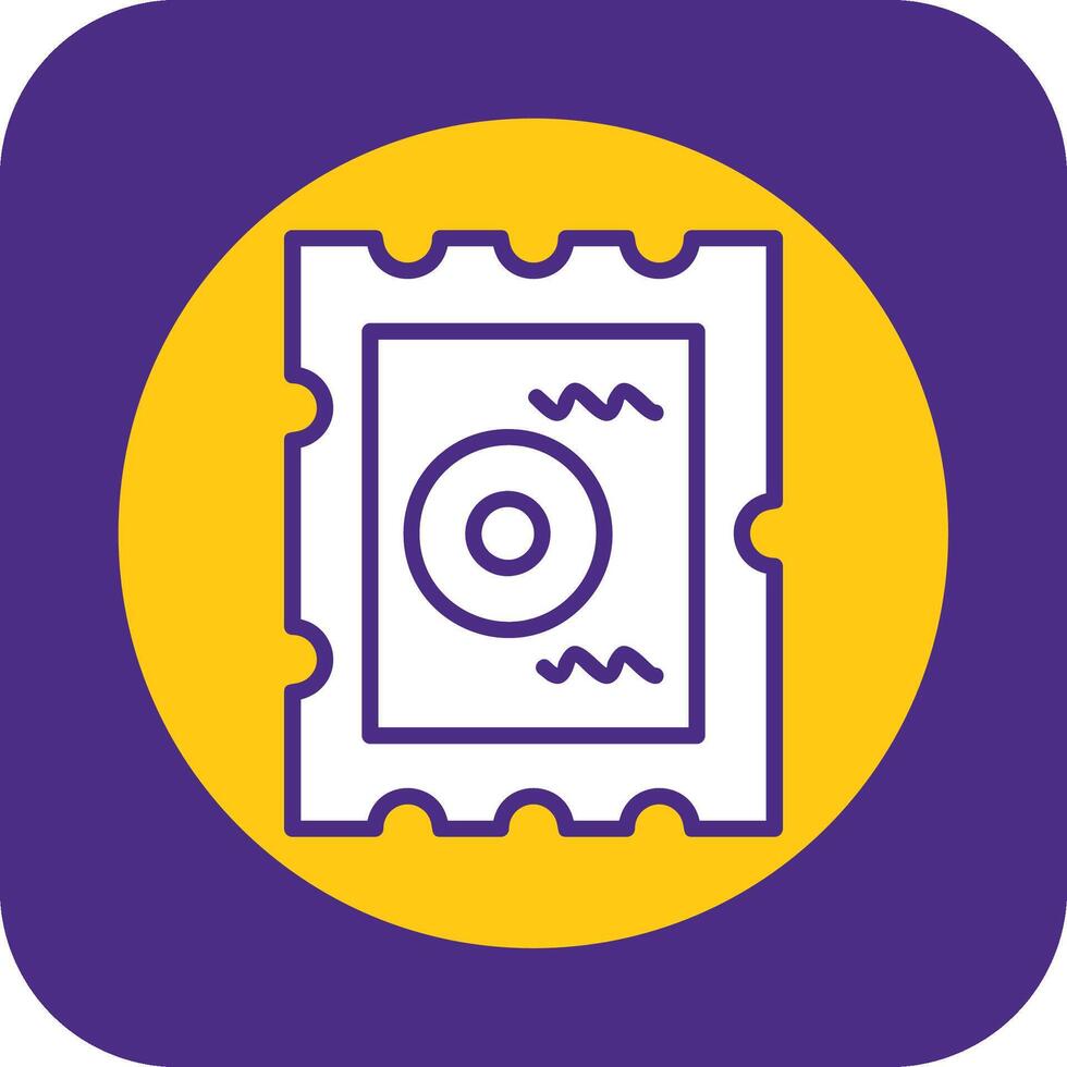 Chip Filled Curve Icon vector