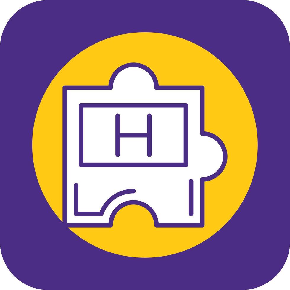 Periodic Table Filled Curve Icon vector