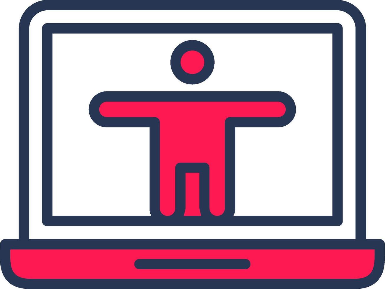 Accessibility Line Half Filled vector