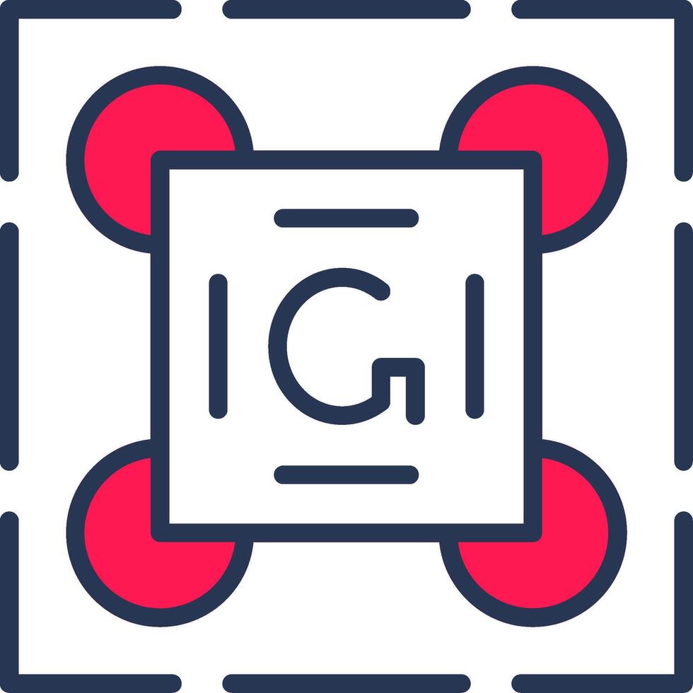 Gestalt Principles Line Half Filled vector