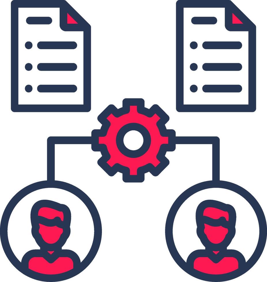 Onboarding Line Half Filled vector