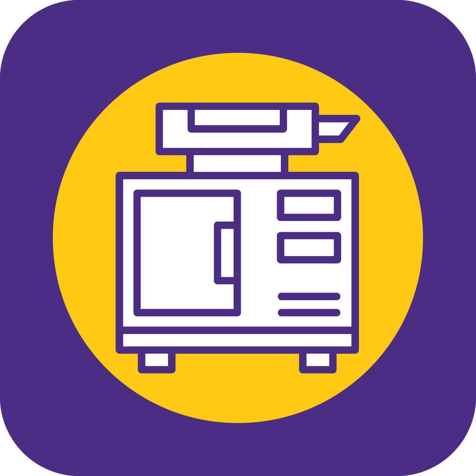 Eco Generator Filled Curve Icon vector