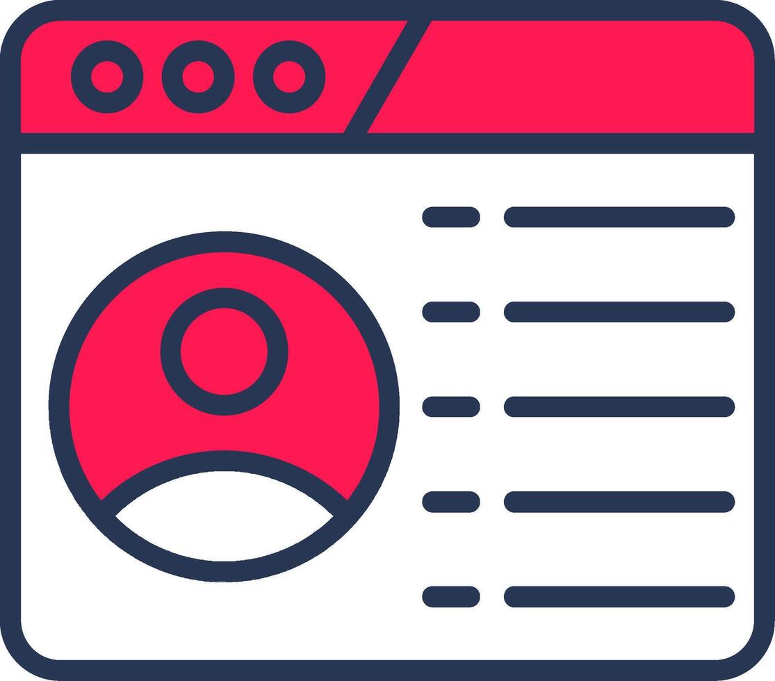User Interface Line Half Filled vector