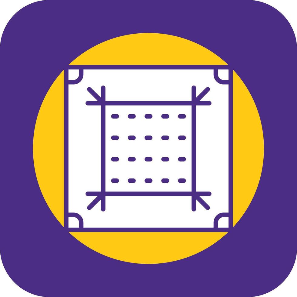 Dots Per Inch Filled Curve Icon vector