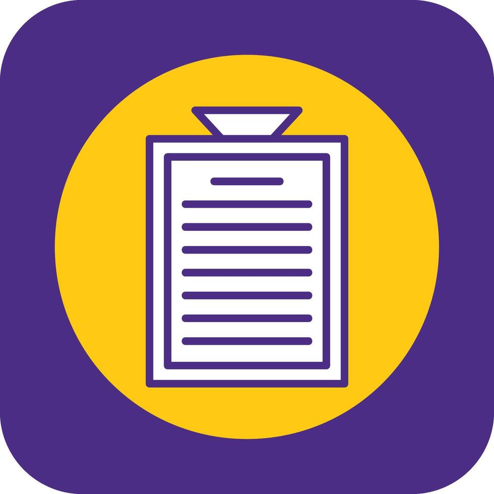 Clipboard Filled Curve Icon vector