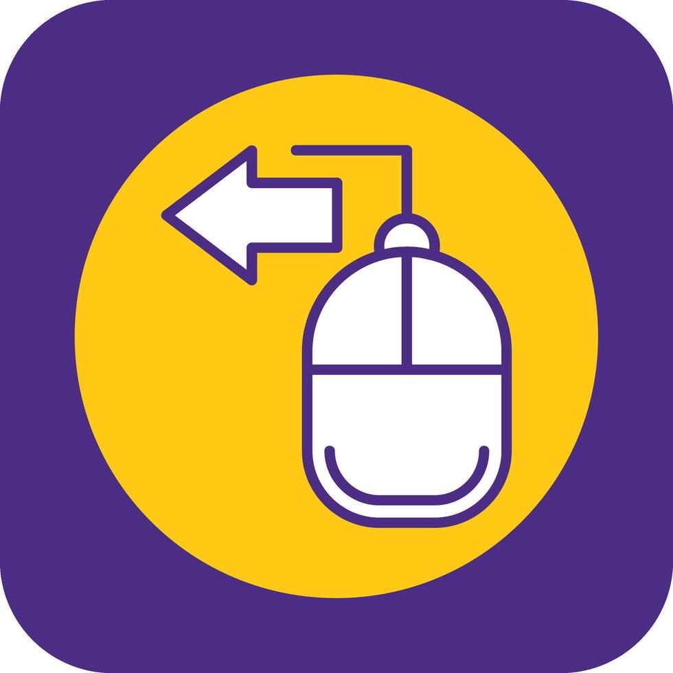 Mouse Filled Curve Icon vector