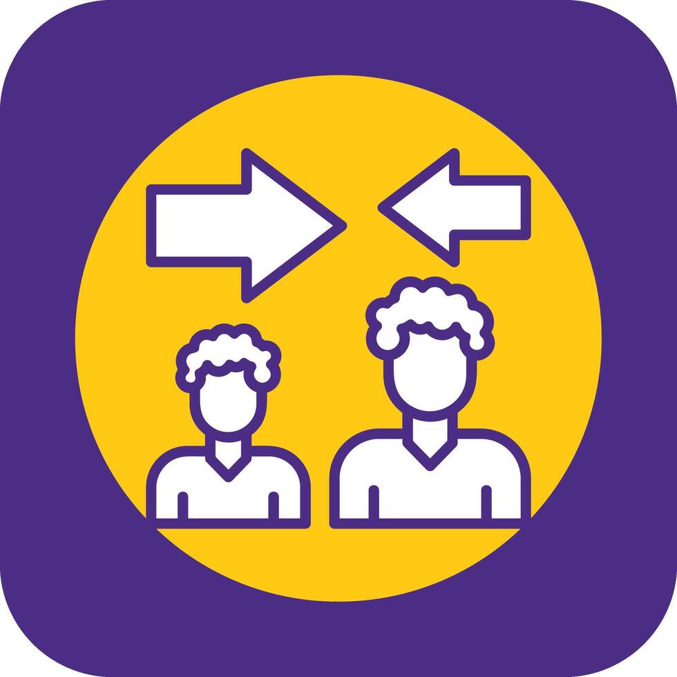 Mediator Filled Curve Icon vector