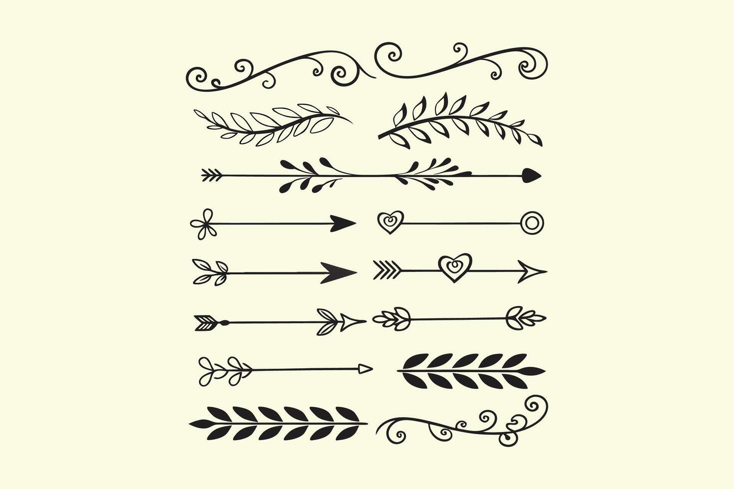 Whimsical Border Divider Design vector