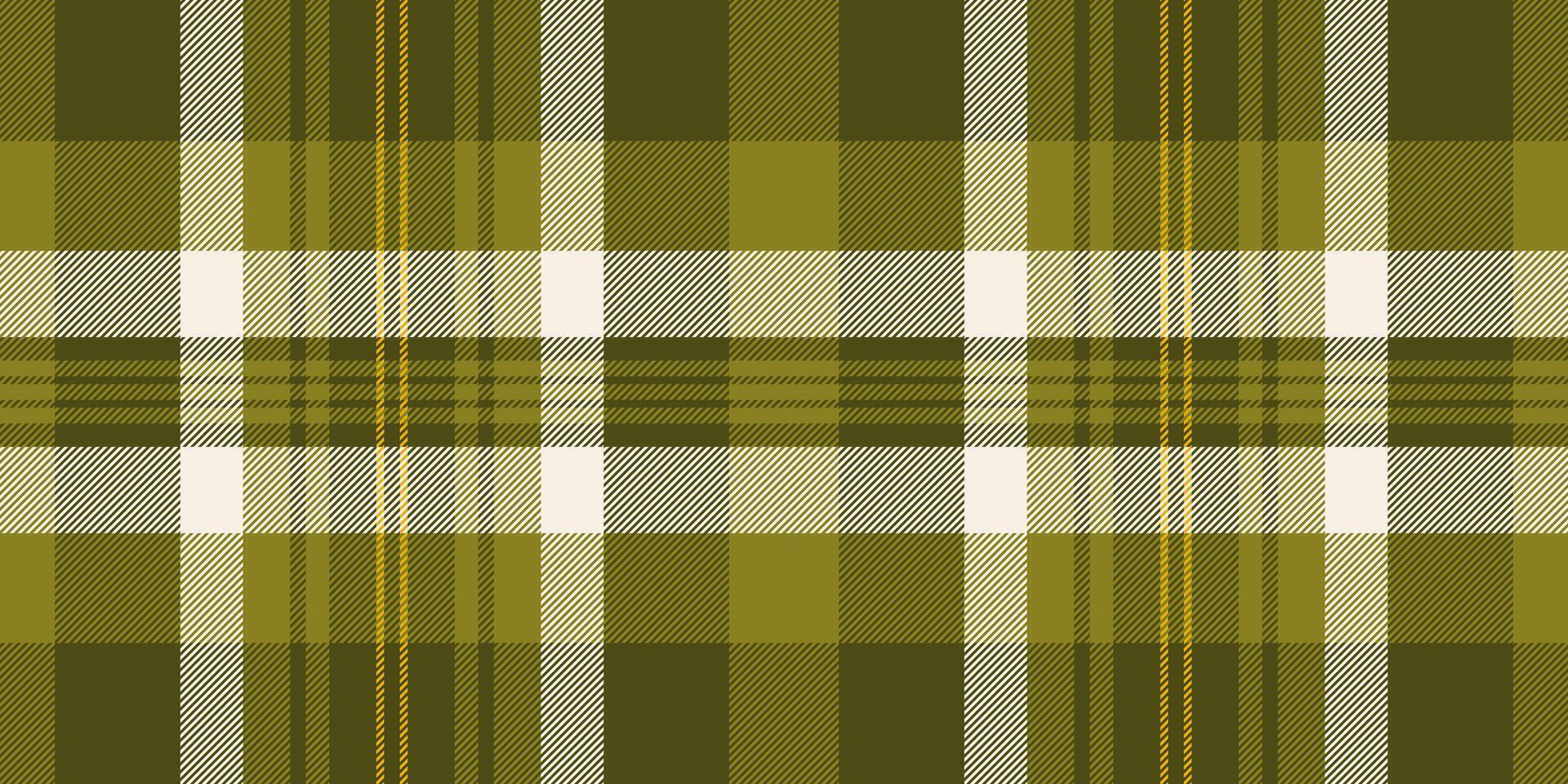 Bold seamless texture textile, drawing pattern plaid background. Celebrate tartan fabric check in dark and yellow colors. vector