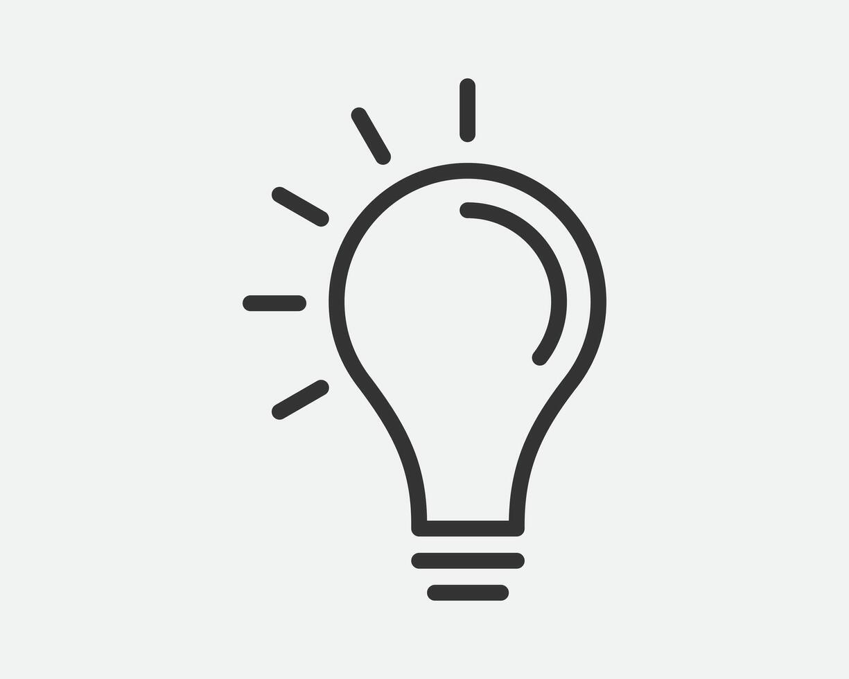 Light dimmer icon line trendy design. Electricity lamp saving energy sign. Black and white flat style. vector