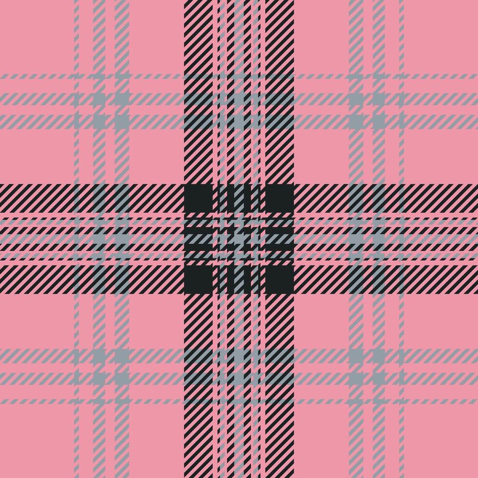 Plaid check pattern. Seamless fabric texture. Tartan textile print. vector