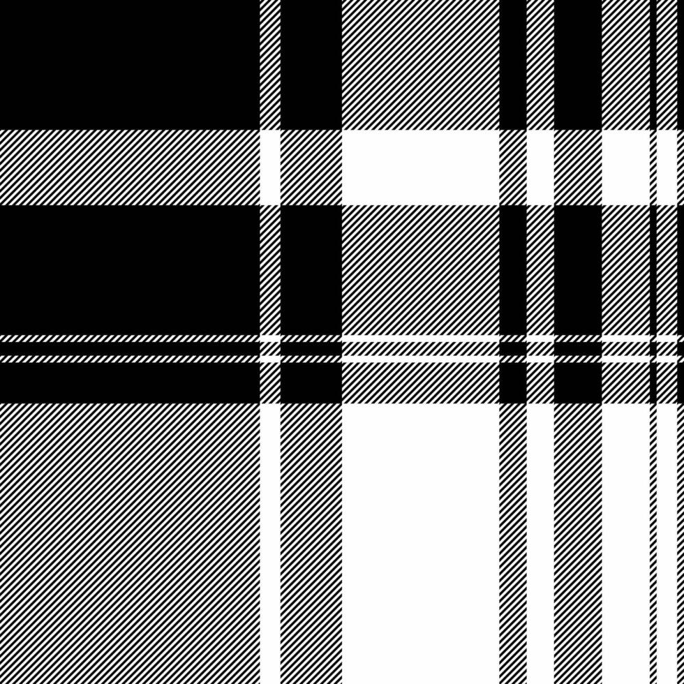 Colour background fabric pattern, repeating tartan texture. Form plaid textile seamless check in black and white colors. vector