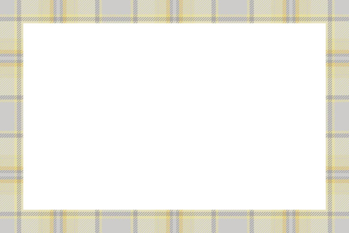 Vintage frame . Scottish border pattern retro style. Tartan plaid ornament. vector