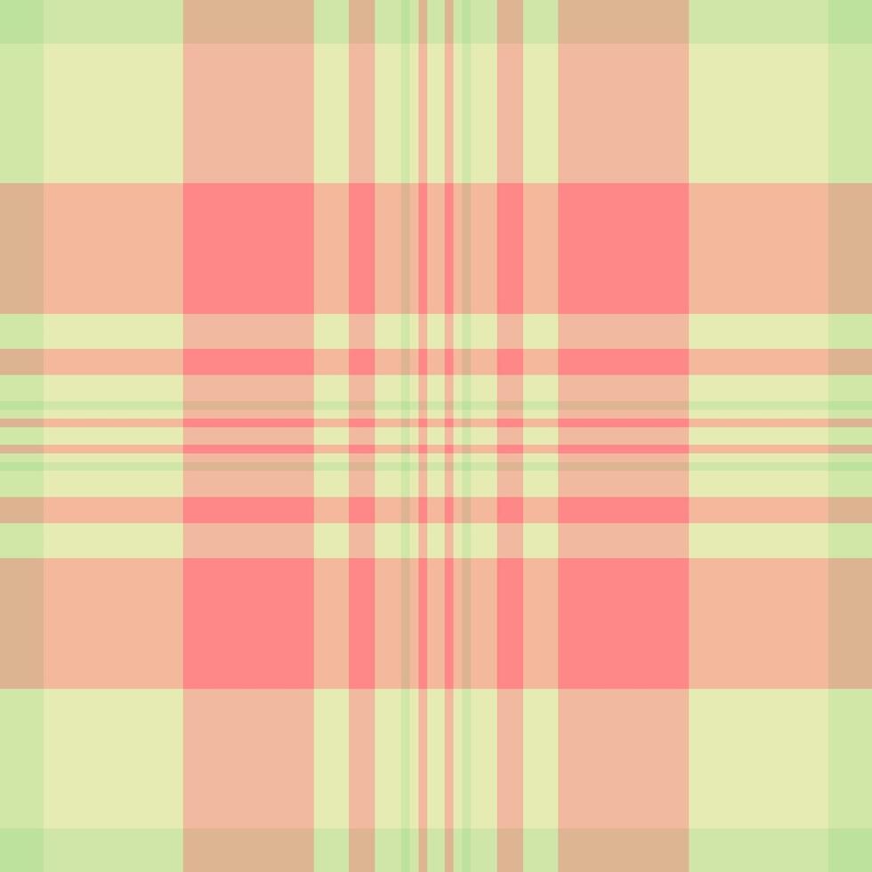 Hispanic textile tartan , hobby pattern seamless fabric. Pixel check plaid background texture in orange and light colors. vector