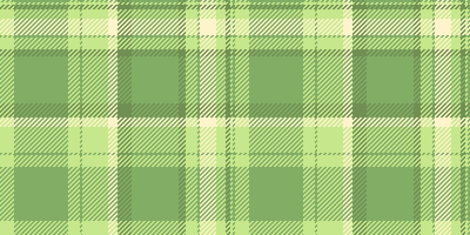 Official texture check, perfect plaid fabric background. French tartan pattern seamless textile in green and light colors. vector