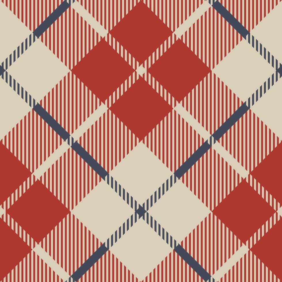 Red blue tartan fabric texture seamless pattern. illustration. vector