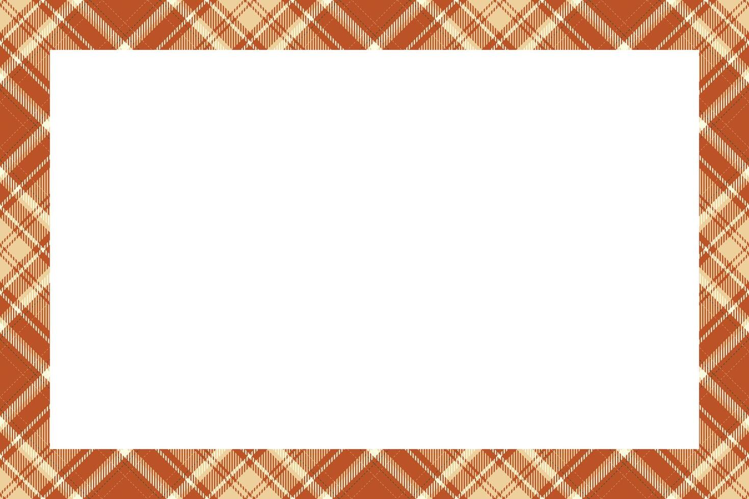 Vintage frame . Scottish border pattern retro style. Tartan plaid ornament. vector