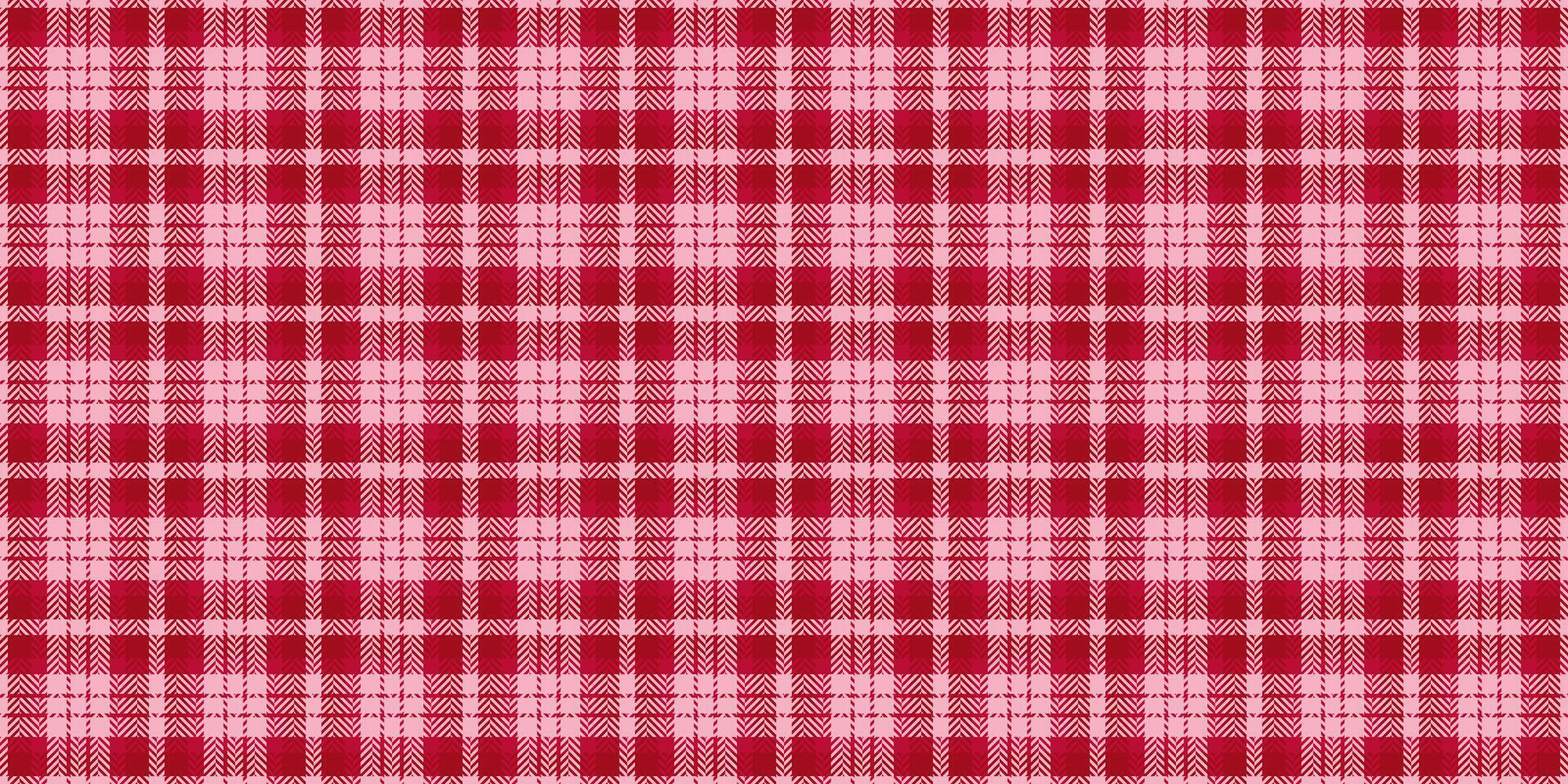 Vichy check background fabric, stationary plaid tartan. Book seamless textile pattern texture in red and light colors. vector