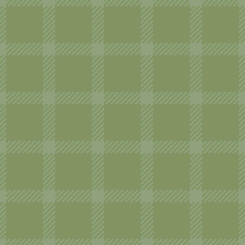 Minimalist texture background pattern, small seamless textile fabric. Scratch check tartan plaid in pastel and green colors. vector