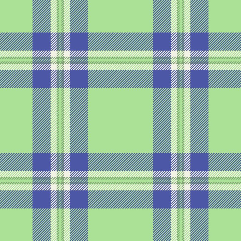 Plaid seamless pattern in green. Check fabric texture. textile print. vector