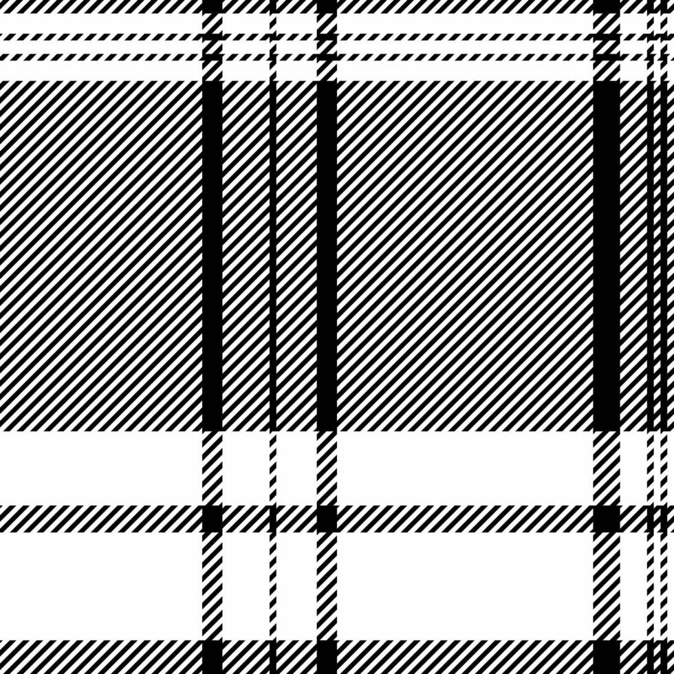 Cutout pattern texture plaid, scrapbook background textile tartan. Strong check seamless fabric in white and black colors. vector