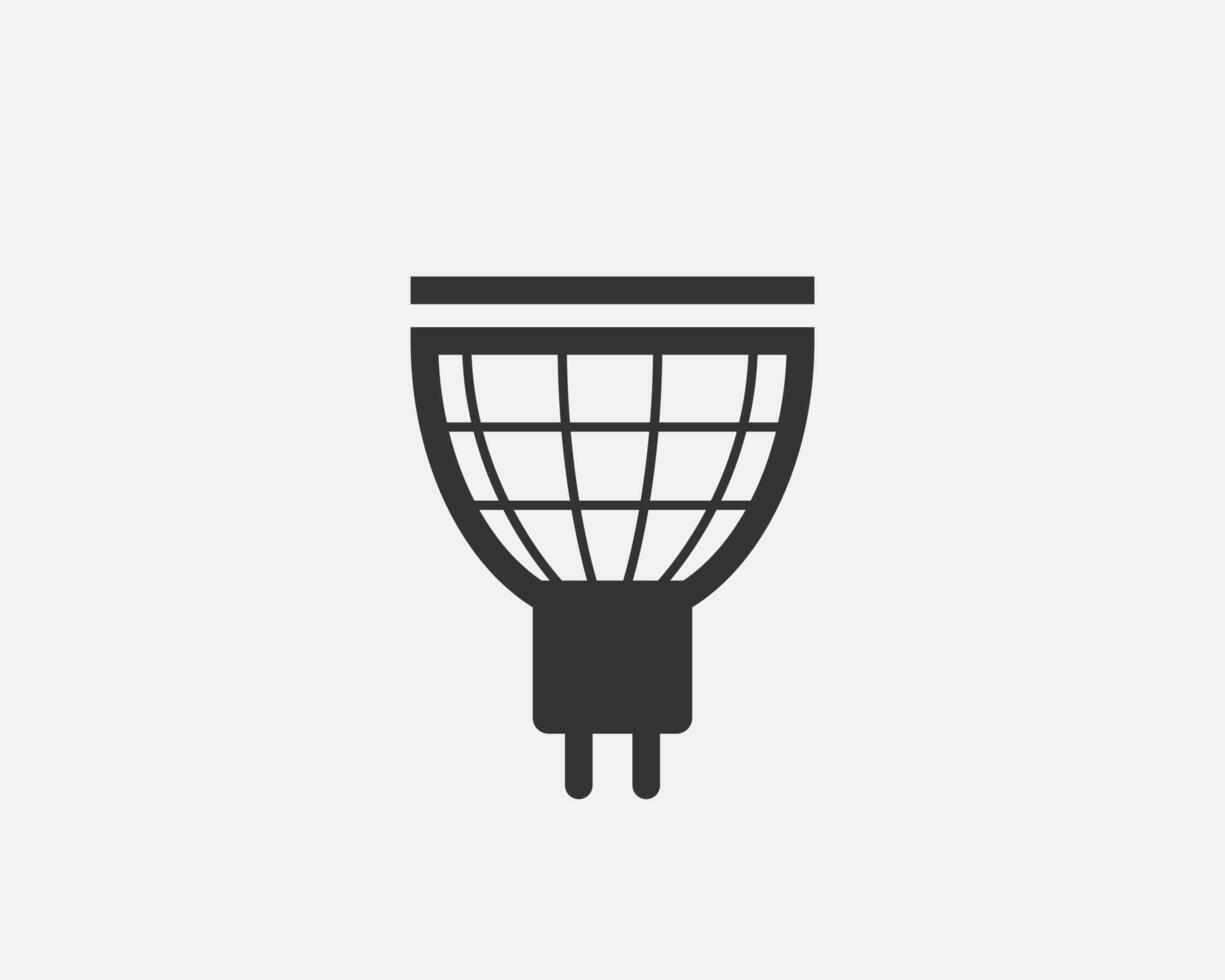 Light bulb icon . Llightbulb idea logo concept. Lamp electricity icons web design element. Led lights isolated silhouette. vector