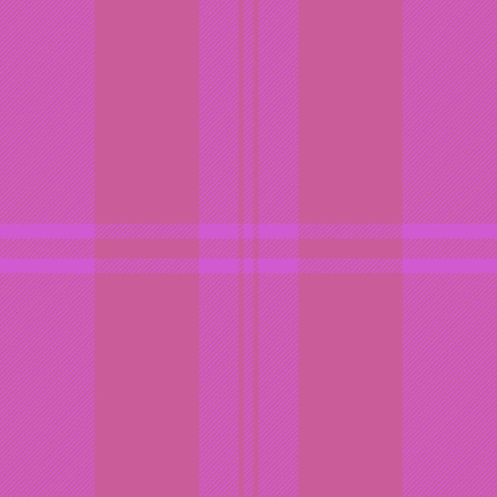 Random fabric pattern texture, stylish check textile seamless. Vichy plaid tartan background in pink and purple colors. vector