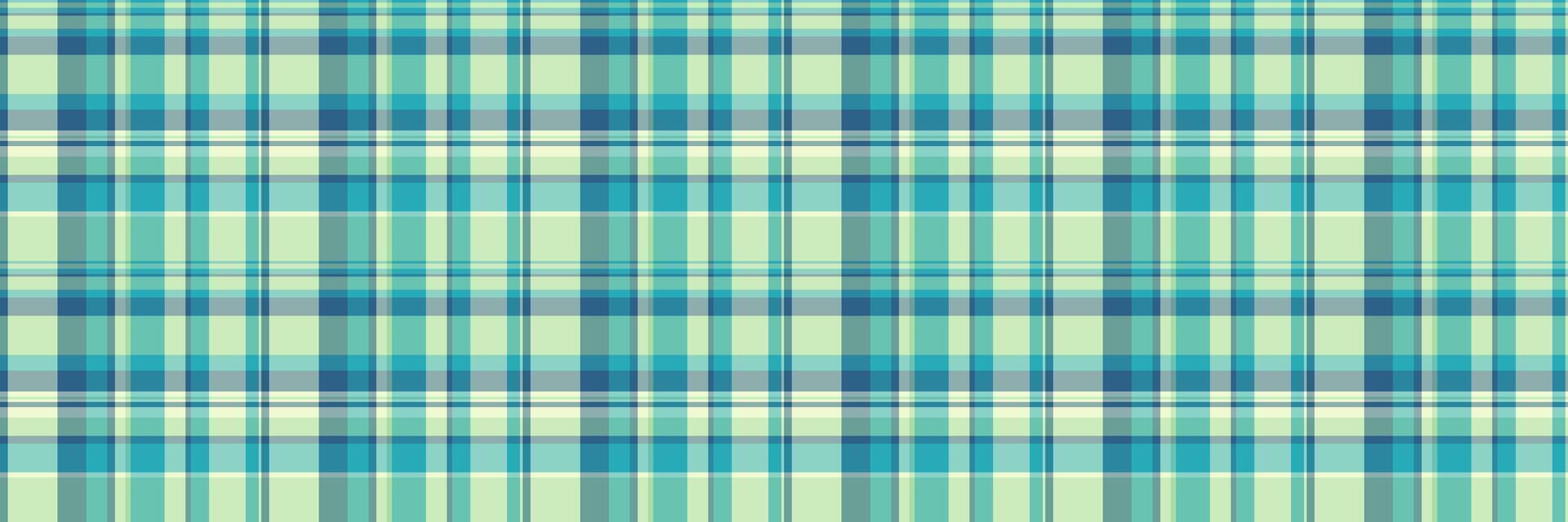 Picture plaid texture background, yard pattern seamless textile. Colour fabric tartan check in teal and cyan colors. vector