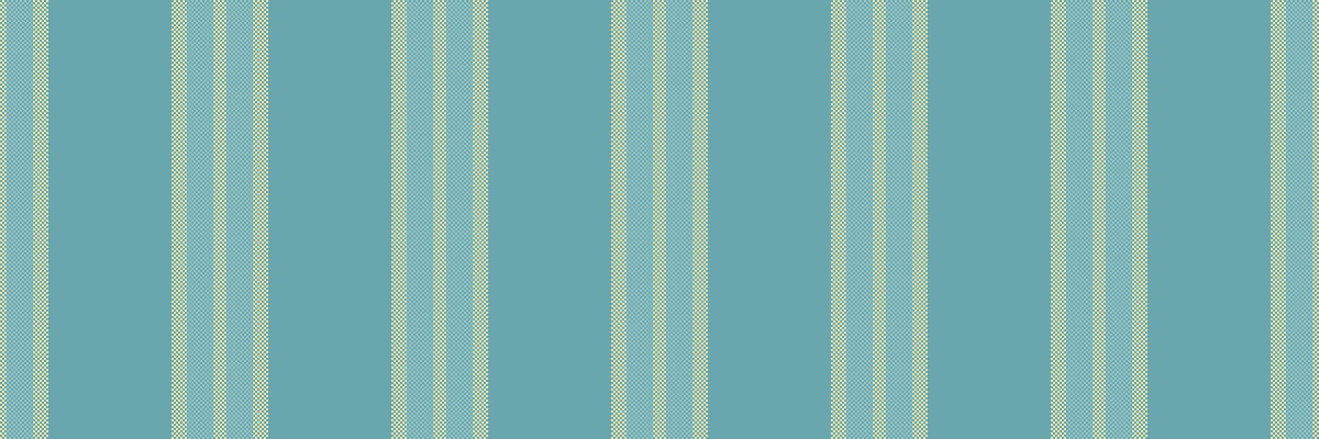 Fit fabric background seamless, variation pattern stripe. Perfection lines vertical textile texture in cyan and pastel colors. vector