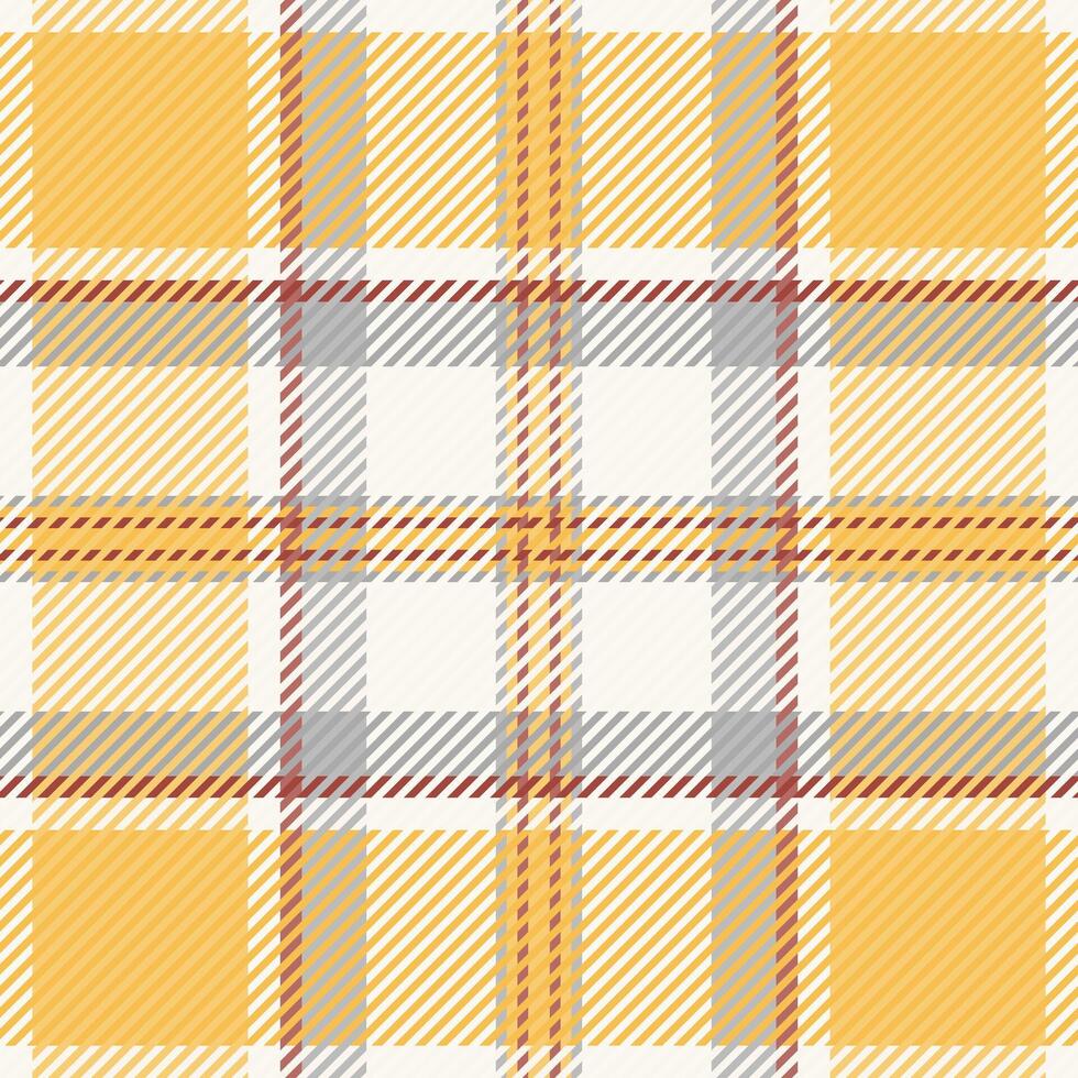 Tattersall background texture check, installing tartan fabric. Plain plaid textile pattern seamless in amber and sea shell colors. vector